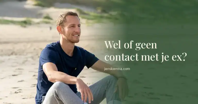 Wel of geen contact met je ex: Jens Kemna, lichaamsgerichte coach, op het strand